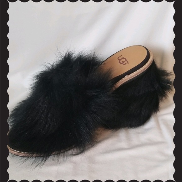 UGG | Shoes | Ugg Black Hairy Pumps 